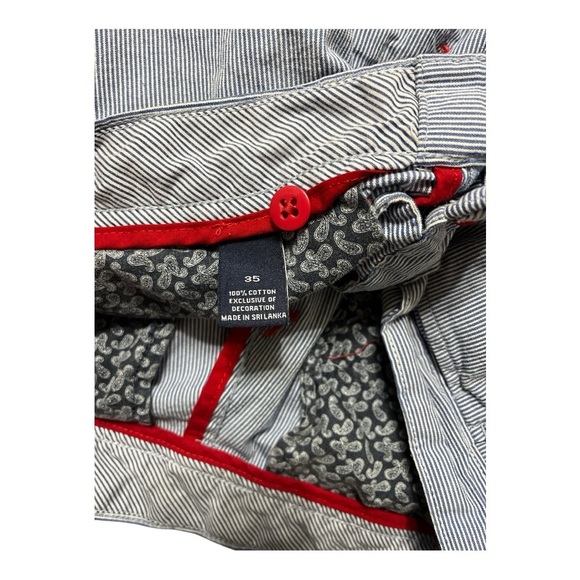 Gray and Red Embroidered Lobster 🦞 Men's Shorts - Picture 4 of 5